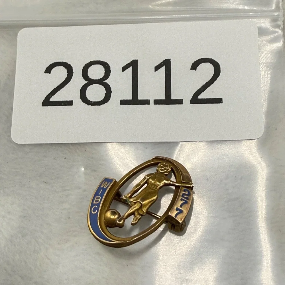 Vintage Gold Filled Brooch Women's International Bowling Congress WIBC 277